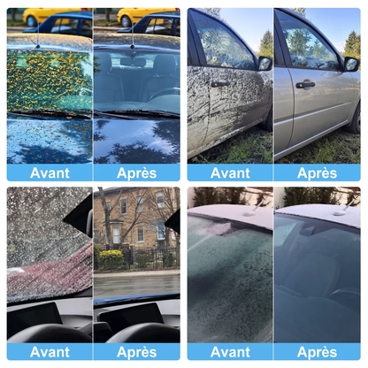 法国-Nettoyeur de vitres magnétique tout-en-un — Nettoyage double face, patins lavables et usage polyvalent (maison et voiture) | Un seul kit. Des vitres plus propres. Moins d'efforts. 💎